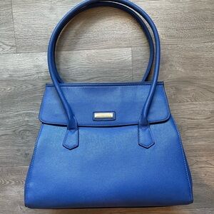 London Fog Maille Tote Bag Purse 100th Anniversary Navy Blue